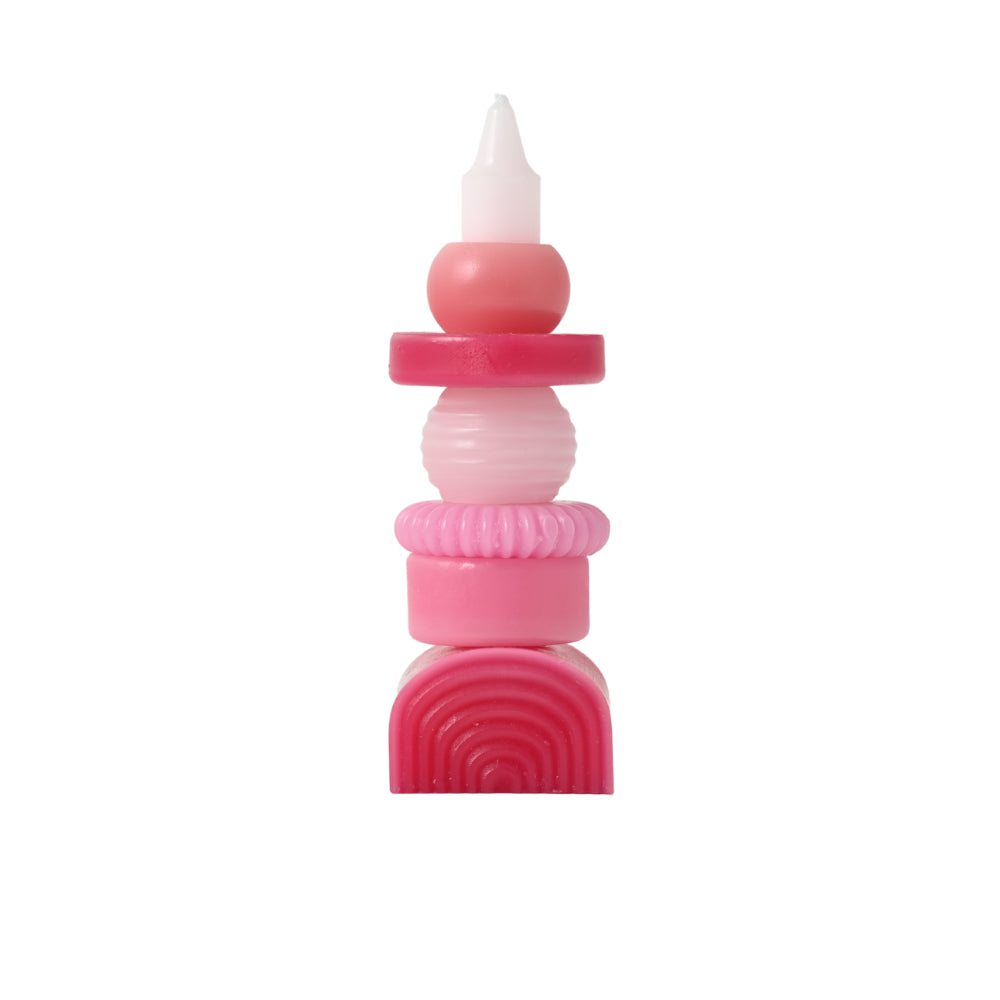 Juicy Series Pillar Candle Stacker - PINK